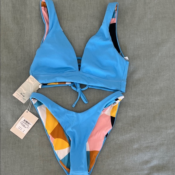 Maaji Multicolor Reversible Geometric Bikini Set - Picture 3 of 5